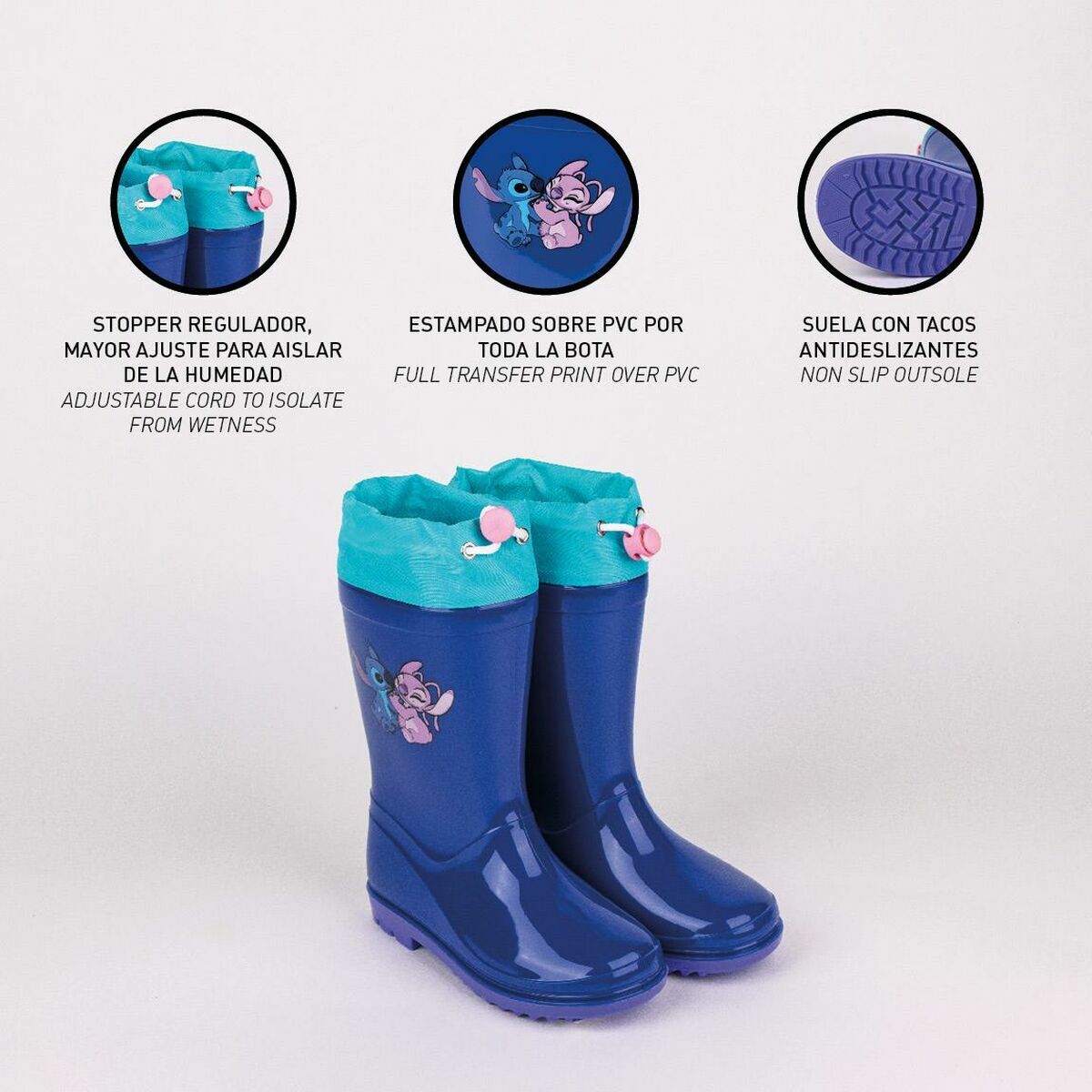 Dětské boty do vody Stitch Modrý